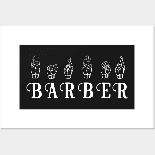 Funny Barber and Hairdresser Shirt for Men and Women T-Shirt Wall Art by bamalife